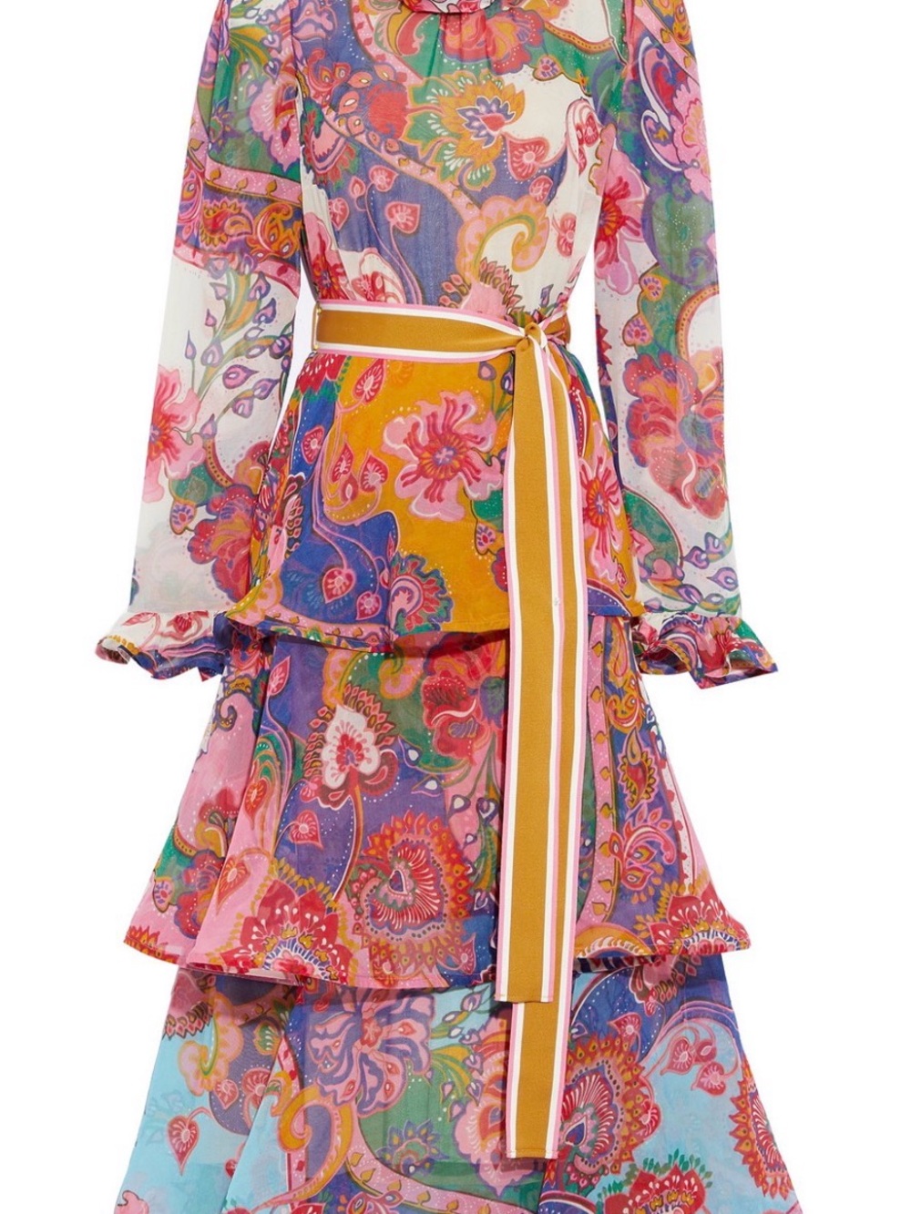 Zimmerman floral Maxi Dress with Waist Tie NWOT